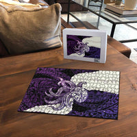 Purple Galaxy Polynesia Tribal Octopus Tattoo Puzzle Pikake Lei Polynesian Pattern LT14 - Polynesian Pride