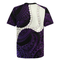 Purple Galaxy Polynesia Tribal Octopus Tattoo Rugby Jersey Pikake Lei Polynesian Pattern LT14 - Polynesian Pride