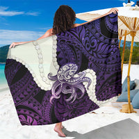 Purple Galaxy Polynesia Tribal Octopus Tattoo Sarong Pikake Lei Polynesian Pattern LT14 One Size 44 x 66 inches Purple - Polynesian Pride