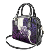 Purple Galaxy Polynesia Tribal Octopus Tattoo Shoulder Handbag Pikake Lei Polynesian Pattern LT14 - Polynesian Pride