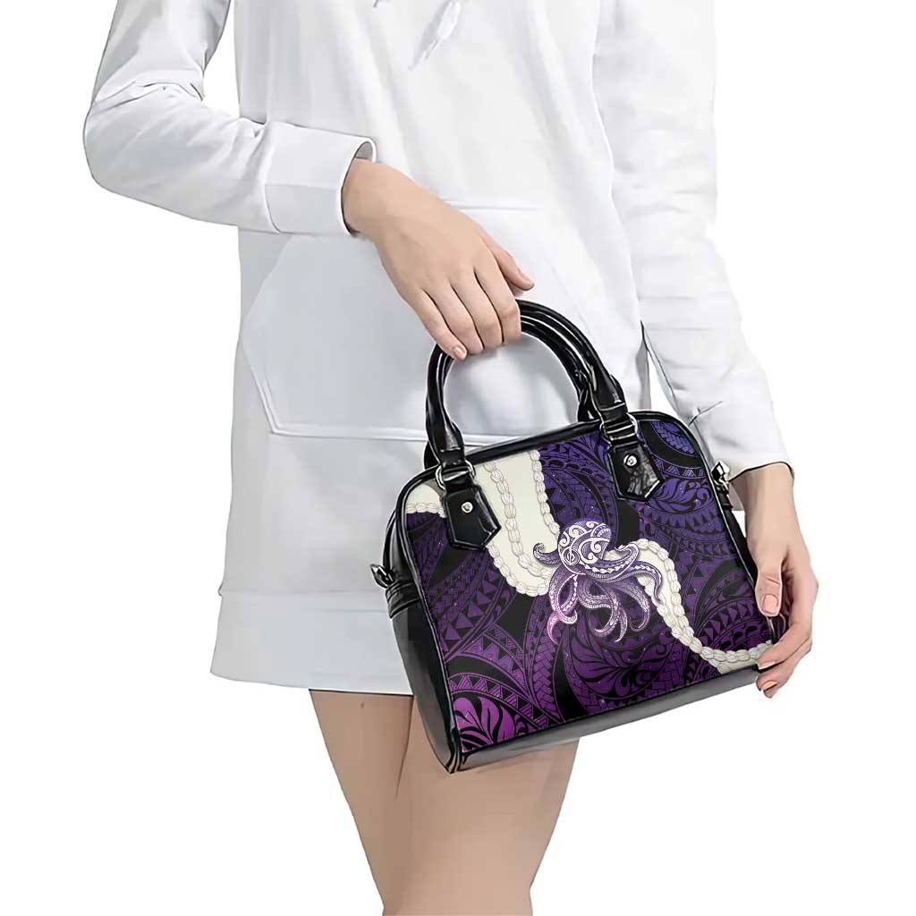 Purple Galaxy Polynesia Tribal Octopus Tattoo Shoulder Handbag Pikake Lei Polynesian Pattern LT14 - Polynesian Pride