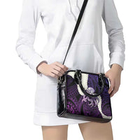 Purple Galaxy Polynesia Tribal Octopus Tattoo Shoulder Handbag Pikake Lei Polynesian Pattern LT14 - Polynesian Pride