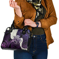 Purple Galaxy Polynesia Tribal Octopus Tattoo Shoulder Handbag Pikake Lei Polynesian Pattern LT14 - Polynesian Pride