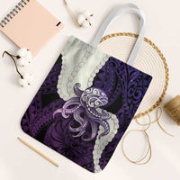 Purple Galaxy Polynesia Tribal Octopus Tattoo Tote Bag Pikake Lei Polynesian Pattern LT14 White Strap One Size Purple - Polynesian Pride