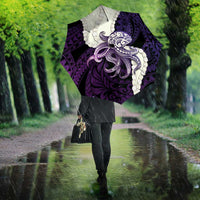 Purple Galaxy Polynesia Tribal Octopus Tattoo Umbrella Pikake Lei Polynesian Pattern LT14 - Polynesian Pride