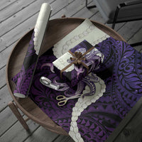 Purple Galaxy Polynesia Tribal Octopus Tattoo Wrapping Paper Pikake Lei Polynesian Pattern LT14 - Polynesian Pride