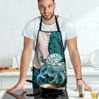 Teal Galaxy Polynesia Tribal Octopus Tattoo Apron Pikake Lei Polynesian Pattern LT14 - Polynesian Pride