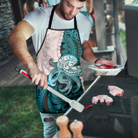 Teal Galaxy Polynesia Tribal Octopus Tattoo Apron Pikake Lei Polynesian Pattern LT14 - Polynesian Pride