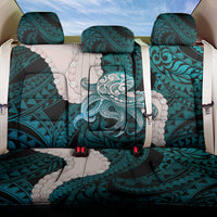 Teal Galaxy Polynesia Tribal Octopus Tattoo Back Car Seat Cover Pikake Lei Polynesian Pattern