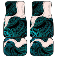 Teal Galaxy Polynesia Tribal Octopus Tattoo Car Mats Pikake Lei Polynesian Pattern LT14 - Polynesian Pride