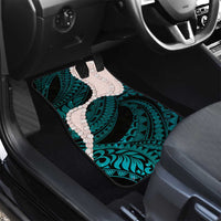 Teal Galaxy Polynesia Tribal Octopus Tattoo Car Mats Pikake Lei Polynesian Pattern LT14 - Polynesian Pride