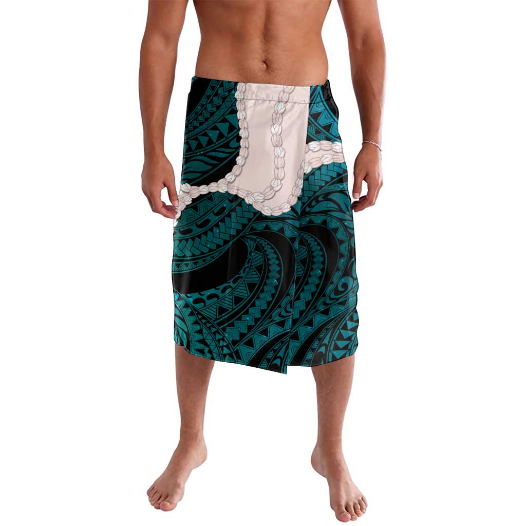 Teal Galaxy Polynesia Tribal Octopus Tattoo Lavalava Pikake Lei Polynesian Pattern LT14 Teal - Polynesian Pride