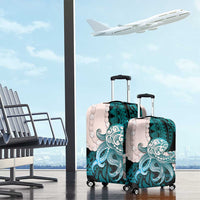 Teal Galaxy Polynesia Tribal Octopus Tattoo Luggage Cover Pikake Lei Polynesian Pattern LT14 - Polynesian Pride