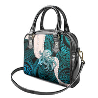 Teal Galaxy Polynesia Tribal Octopus Tattoo Shoulder Handbag Pikake Lei Polynesian Pattern LT14 - Polynesian Pride
