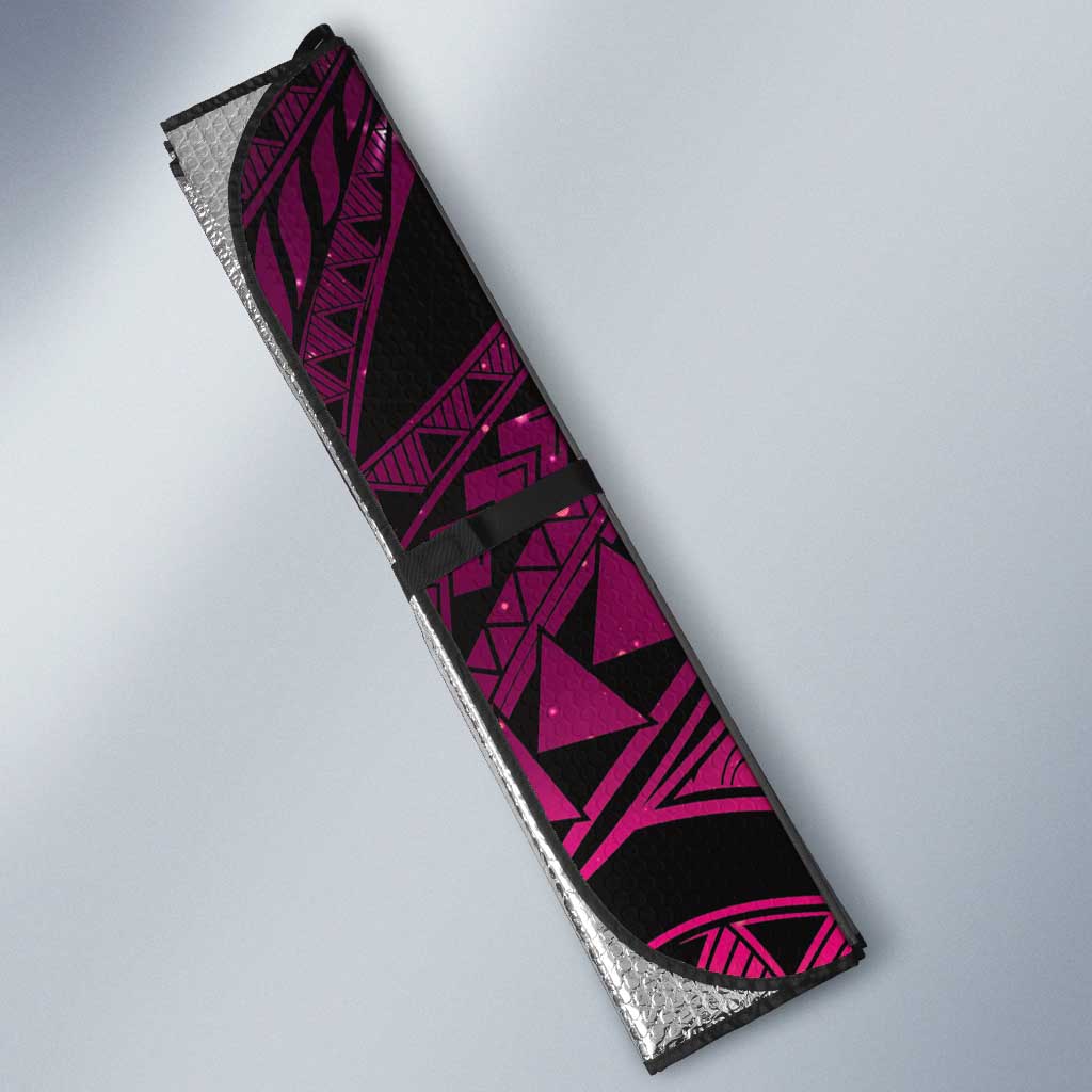 Pink Galaxy Polynesia Tribal Octopus Tattoo Auto Sun Shade Pikake Lei Polynesian Pattern LT14 - Polynesian Pride