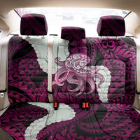 Pink Galaxy Polynesia Tribal Octopus Tattoo Back Car Seat Cover Pikake Lei Polynesian Pattern