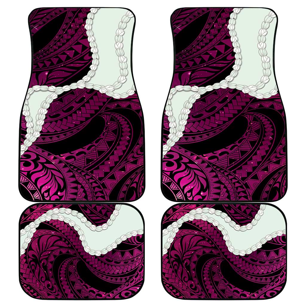 Pink Galaxy Polynesia Tribal Octopus Tattoo Car Mats Pikake Lei Polynesian Pattern LT14 - Polynesian Pride