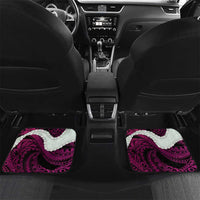 Pink Galaxy Polynesia Tribal Octopus Tattoo Car Mats Pikake Lei Polynesian Pattern LT14 Set 2pcs - Back Pink - Polynesian Pride