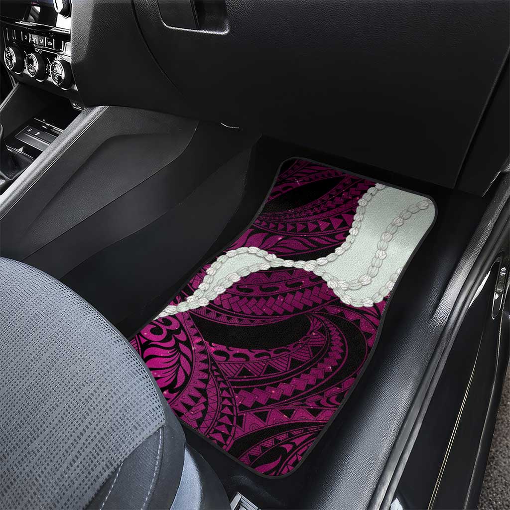 Pink Galaxy Polynesia Tribal Octopus Tattoo Car Mats Pikake Lei Polynesian Pattern LT14 - Polynesian Pride