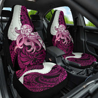 Pink Galaxy Polynesia Tribal Octopus Tattoo Car Seat Cover Pikake Lei Polynesian Pattern LT14 One Size Pink - Polynesian Pride