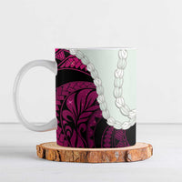 Pink Galaxy Polynesia Tribal Octopus Tattoo Ceramic Mug Pikake Lei Polynesian Pattern LT14 Pink - Polynesian Pride