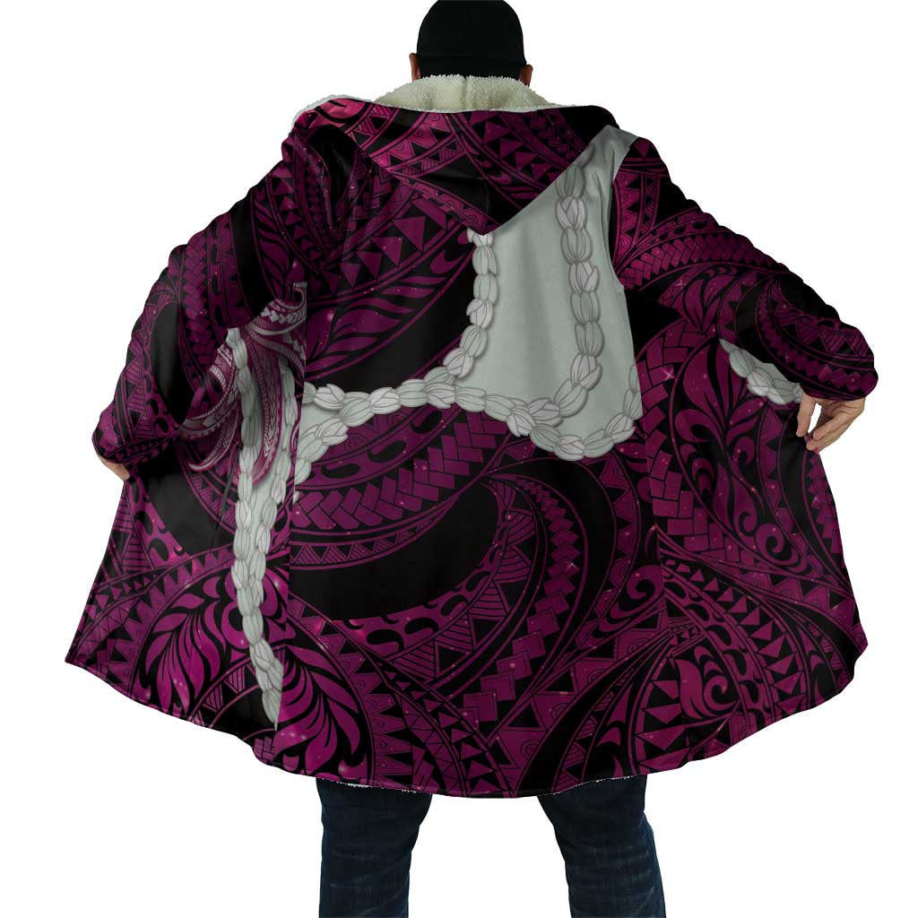 Pink Galaxy Polynesia Tribal Octopus Tattoo Cloak Pikake Lei Polynesian Pattern LT14 - Polynesian Pride