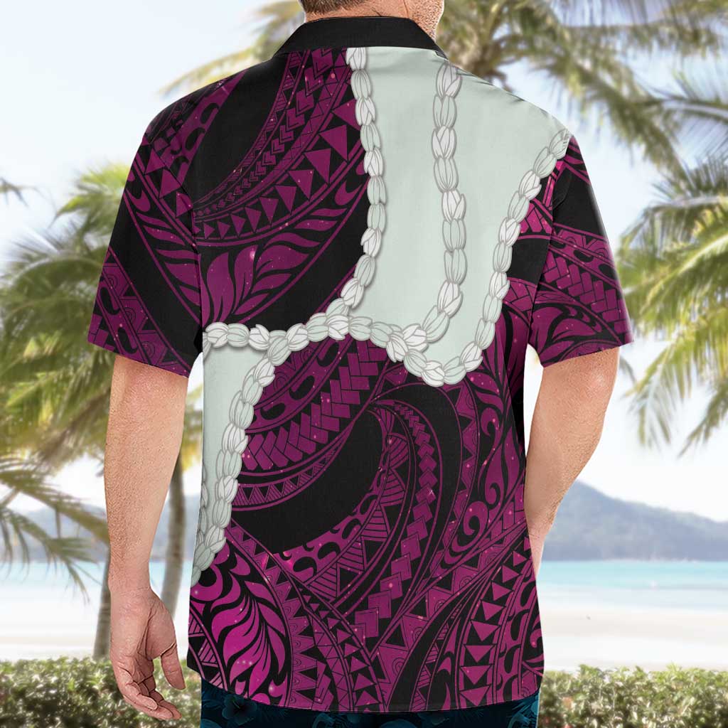 Pink Galaxy Polynesia Tribal Octopus Tattoo Hawaiian Shirt Pikake Lei Polynesian Pattern LT14 - Polynesian Pride