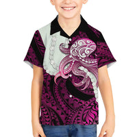 Pink Galaxy Polynesia Tribal Octopus Tattoo Hawaiian Shirt Pikake Lei Polynesian Pattern LT14 - Polynesian Pride