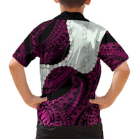 Pink Galaxy Polynesia Tribal Octopus Tattoo Hawaiian Shirt Pikake Lei Polynesian Pattern LT14 - Polynesian Pride