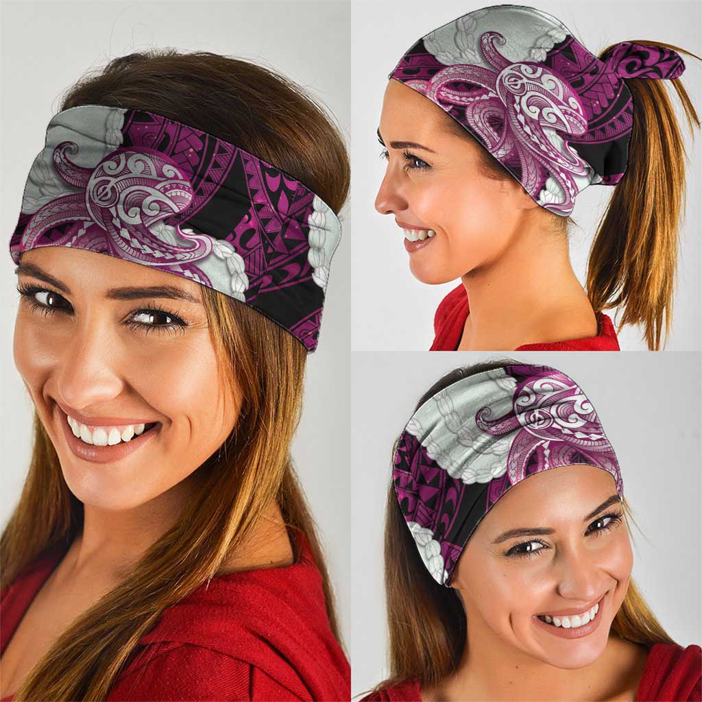Pink Galaxy Polynesia Tribal Octopus Tattoo Neck Gaiter Pikake Lei Polynesian Pattern LT14 - Polynesian Pride