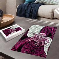 Pink Galaxy Polynesia Tribal Octopus Tattoo Puzzle Pikake Lei Polynesian Pattern LT14 - Polynesian Pride