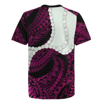 Pink Galaxy Polynesia Tribal Octopus Tattoo Rugby Jersey Pikake Lei Polynesian Pattern LT14 - Polynesian Pride