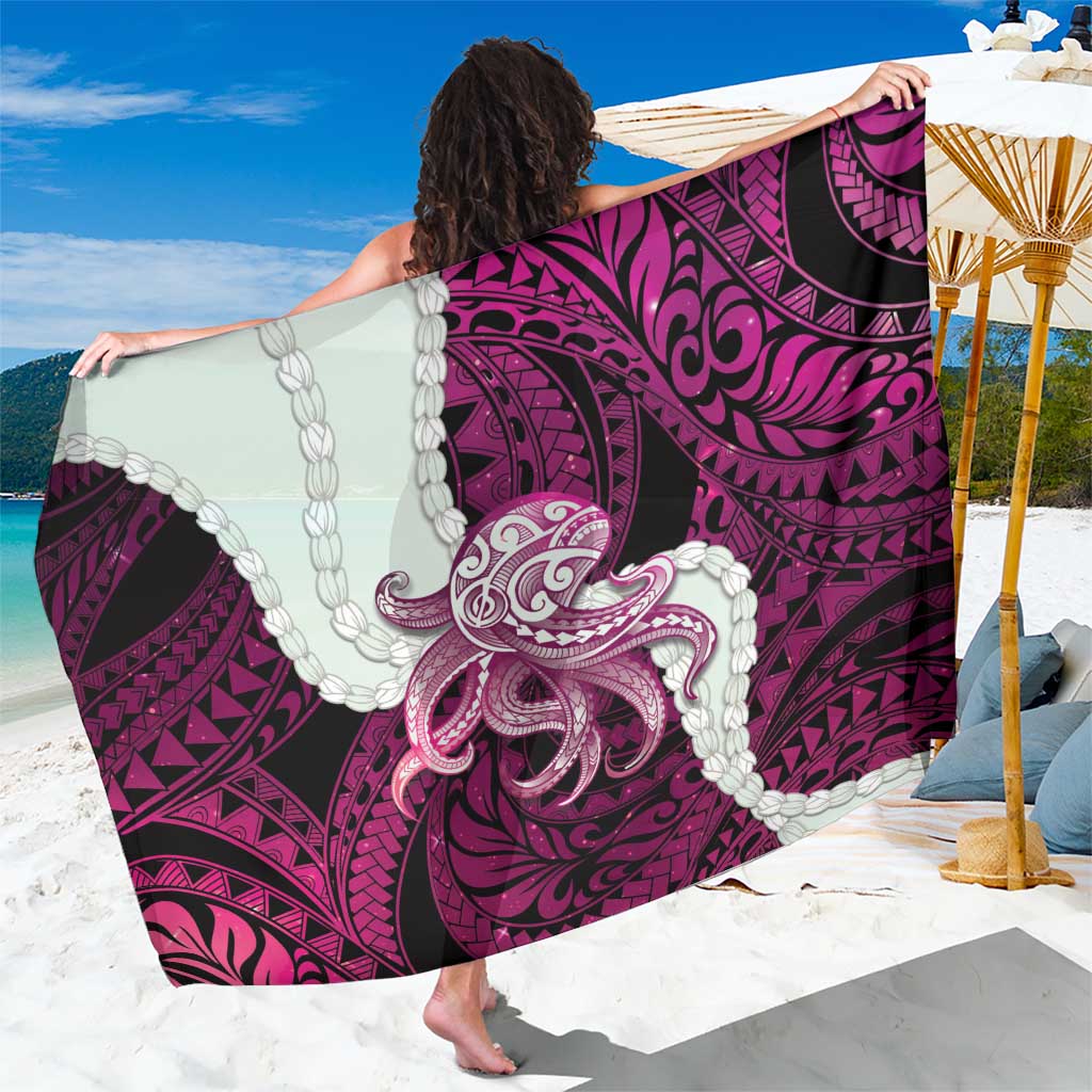 Pink Galaxy Polynesia Tribal Octopus Tattoo Sarong Pikake Lei Polynesian Pattern LT14 One Size 44 x 66 inches Pink - Polynesian Pride