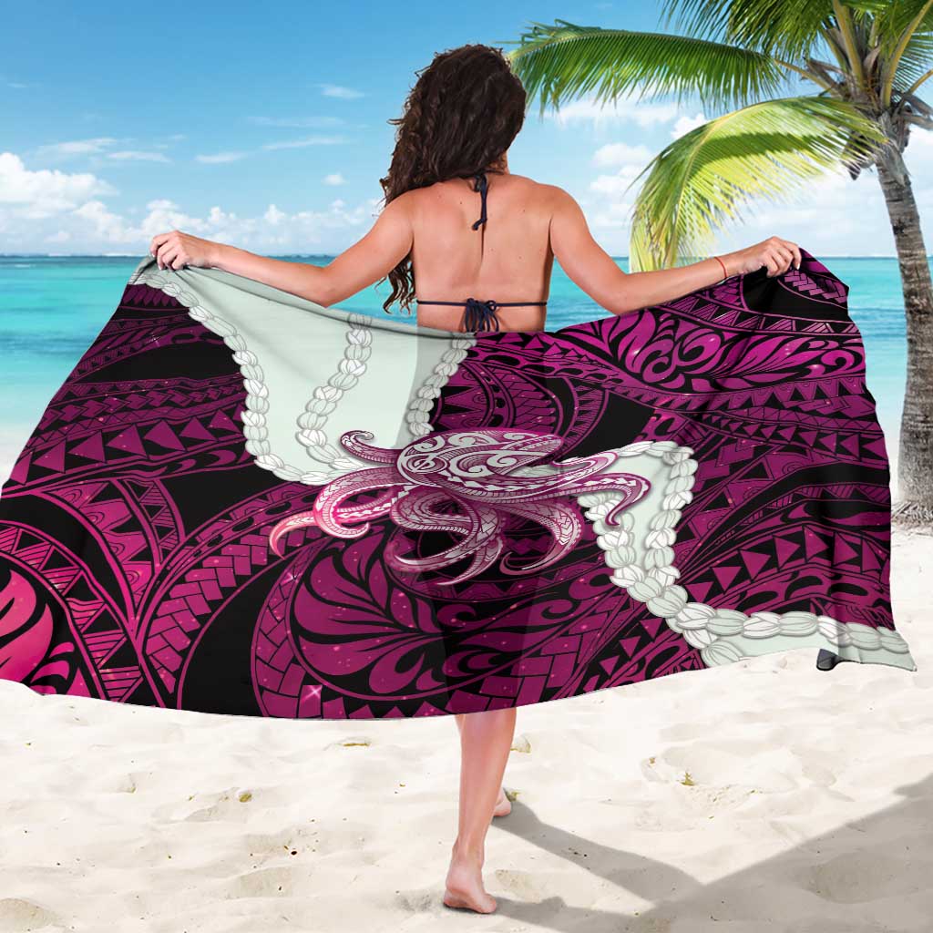 Pink Galaxy Polynesia Tribal Octopus Tattoo Sarong Pikake Lei Polynesian Pattern LT14 - Polynesian Pride