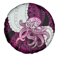Pink Galaxy Polynesia Tribal Octopus Tattoo Spare Tire Cover Pikake Lei Polynesian Pattern LT14 - Polynesian Pride
