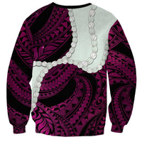 Pink Galaxy Polynesia Tribal Octopus Tattoo Sweatshirt Pikake Lei Polynesian Pattern LT14 - Polynesian Pride