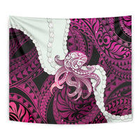 Pink Galaxy Polynesia Tribal Octopus Tattoo Tapestry Pikake Lei Polynesian Pattern LT14 - Polynesian Pride