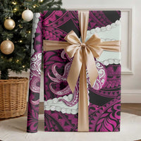 Pink Galaxy Polynesia Tribal Octopus Tattoo Wrapping Paper Pikake Lei Polynesian Pattern LT14 - Polynesian Pride