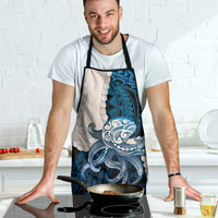 Blue Galaxy Polynesia Tribal Octopus Tattoo Apron Pikake Lei Polynesian Pattern LT14 - Polynesian Pride