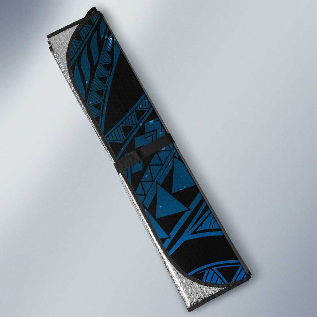 Blue Galaxy Polynesia Tribal Octopus Tattoo Auto Sun Shade Pikake Lei Polynesian Pattern LT14 - Polynesian Pride