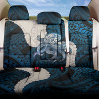 Blue Galaxy Polynesia Tribal Octopus Tattoo Back Car Seat Cover Pikake Lei Polynesian Pattern