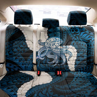 Blue Galaxy Polynesia Tribal Octopus Tattoo Back Car Seat Cover Pikake Lei Polynesian Pattern