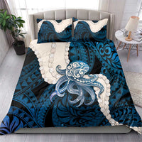 Blue Galaxy Polynesia Tribal Octopus Tattoo Bedding Set Pikake Lei Polynesian Pattern LT14 - Polynesian Pride