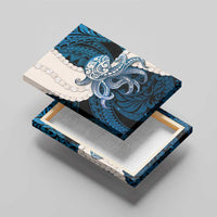 Blue Galaxy Polynesia Tribal Octopus Tattoo Canvas Wall Art Pikake Lei Polynesian Pattern LT14 - Polynesian Pride