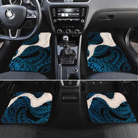 Blue Galaxy Polynesia Tribal Octopus Tattoo Car Mats Pikake Lei Polynesian Pattern LT14 Set 4pcs Blue - Polynesian Pride