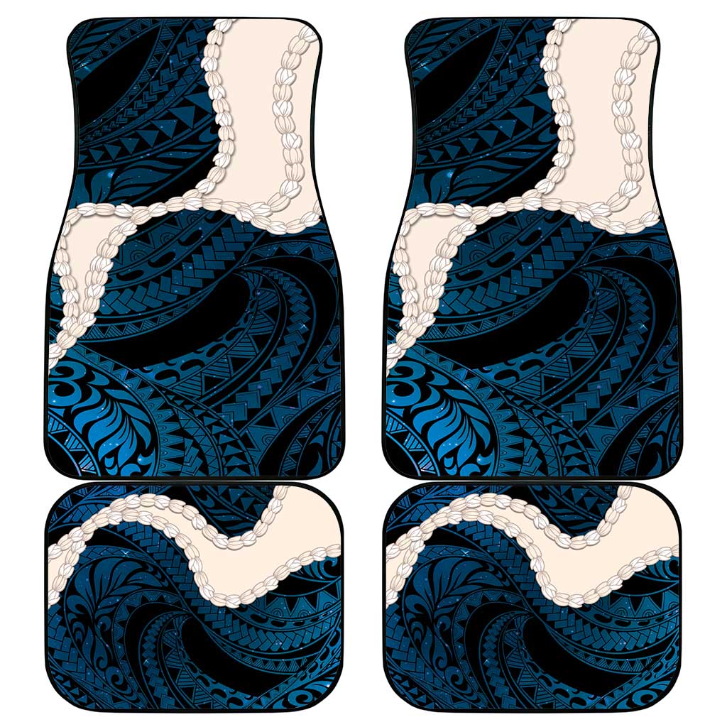 Blue Galaxy Polynesia Tribal Octopus Tattoo Car Mats Pikake Lei Polynesian Pattern LT14 - Polynesian Pride