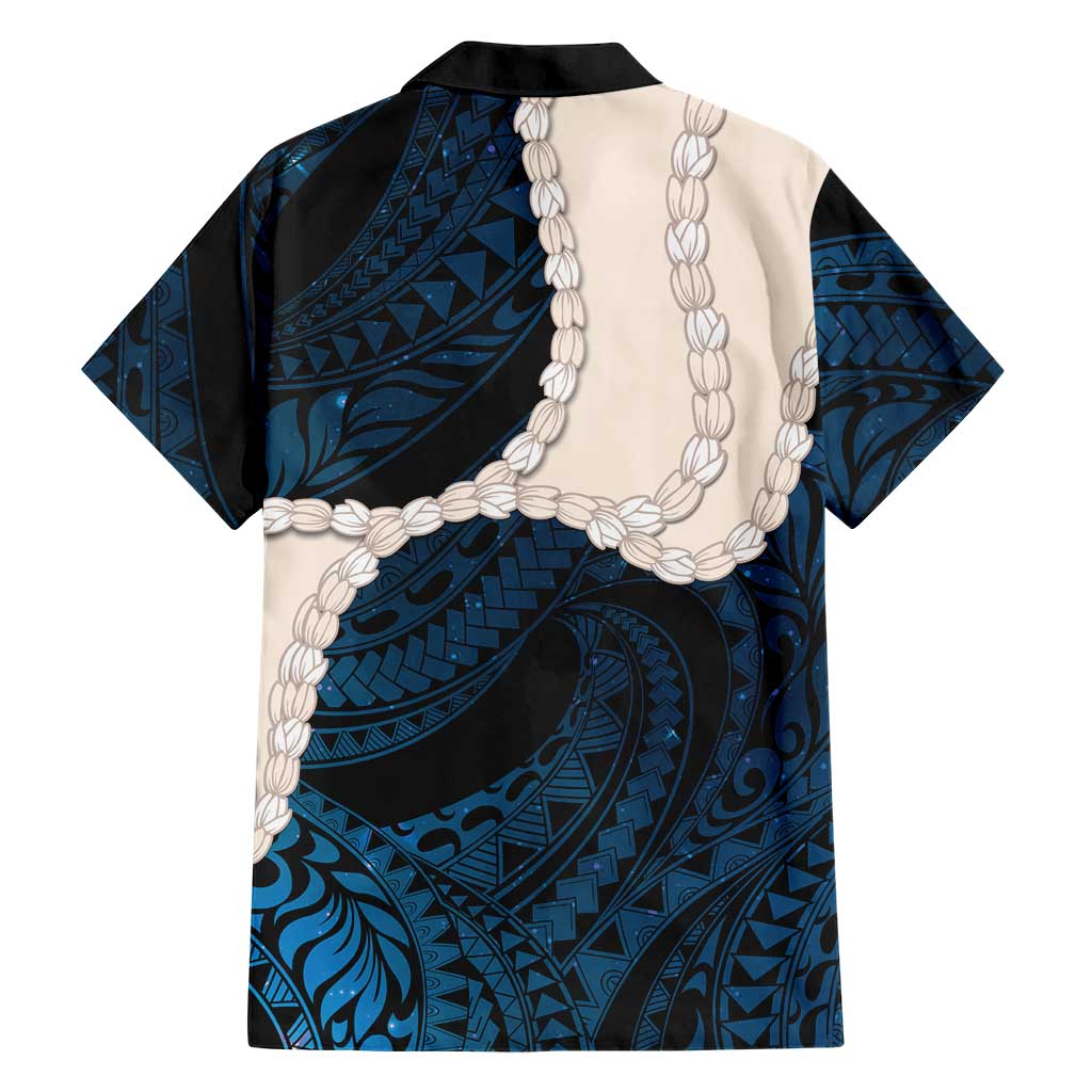 Blue Galaxy Polynesia Tribal Octopus Tattoo Hawaiian Shirt Pikake Lei Polynesian Pattern LT14 - Polynesian Pride
