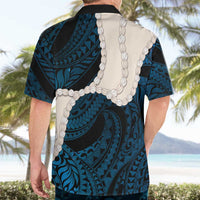 Blue Galaxy Polynesia Tribal Octopus Tattoo Hawaiian Shirt Pikake Lei Polynesian Pattern LT14 - Polynesian Pride