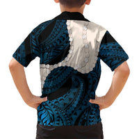 Blue Galaxy Polynesia Tribal Octopus Tattoo Hawaiian Shirt Pikake Lei Polynesian Pattern LT14 - Polynesian Pride