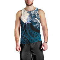 Blue Galaxy Polynesia Tribal Octopus Tattoo Men Tank Top Pikake Lei Polynesian Pattern LT14 - Polynesian Pride